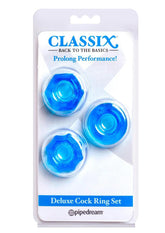 Classix Deluxe Cock Ring Set (2 piece kit)